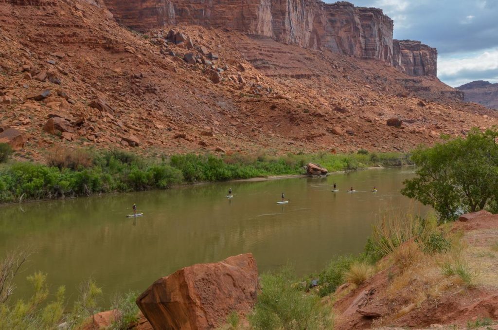 paddleboarding moab