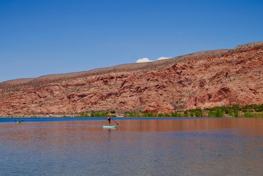 paddleboarding moab