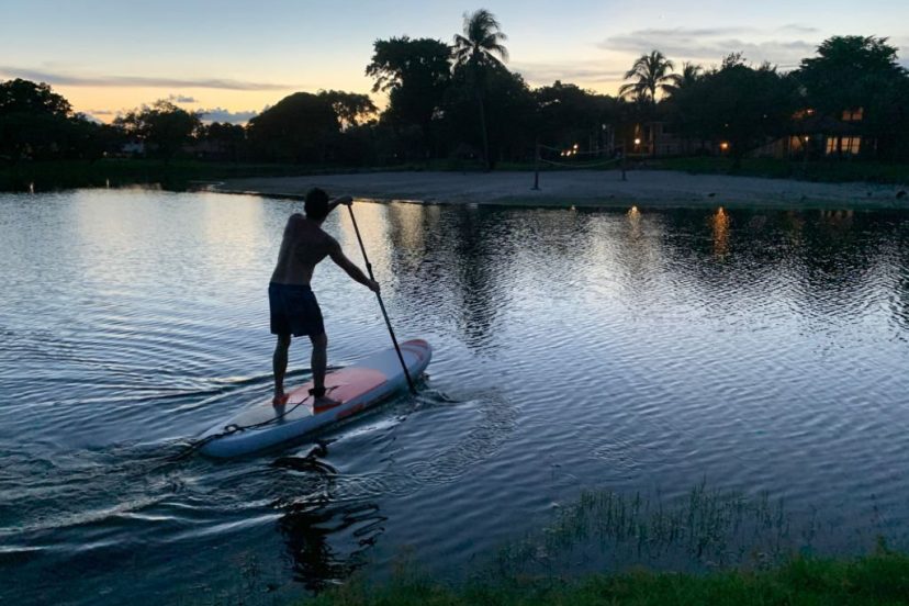 paddleboarding Key Biscayne
