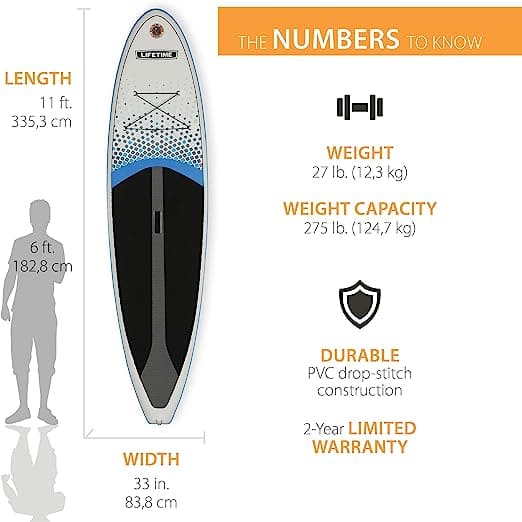 lifetime paddle board