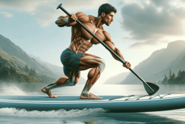 What muscles does paddle boarding work
