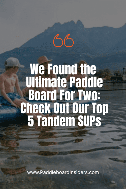 Tandem paddle board