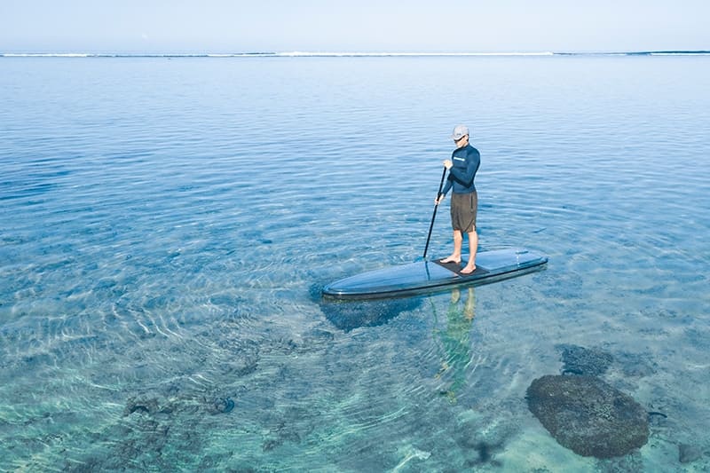 clear paddle board
