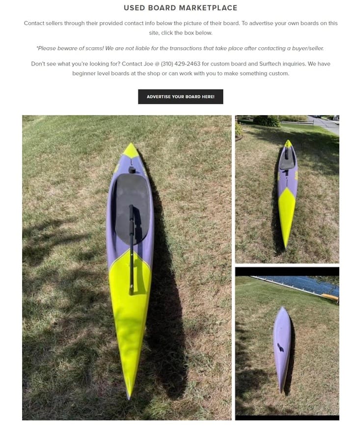 used racing paddle boards for sale