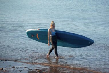 Extra wide paddle board